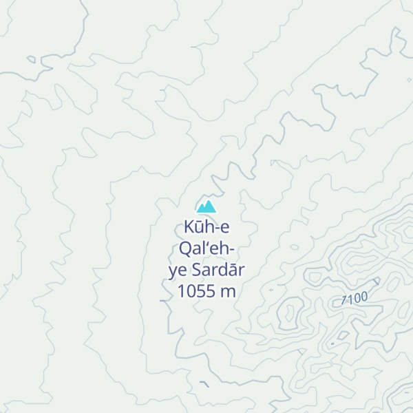 Map of Kūh-e Qal‘eh-ye Sardār