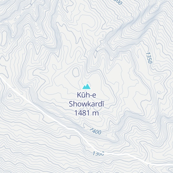 Map of Kūh-e Showkardī