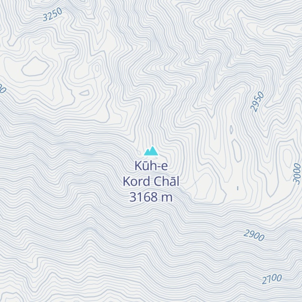 Map of Kūh-e Kord Chāl