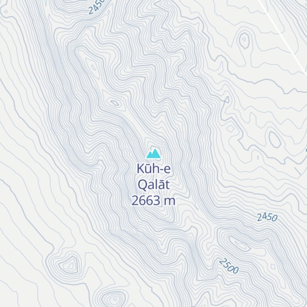Map of Kūh-e Qalāt