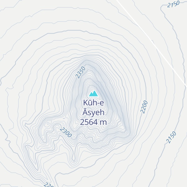 Map of Kūh-e Āsyeh