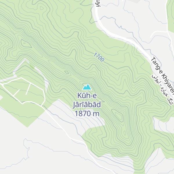 Map of Kūh-e Jārīābād