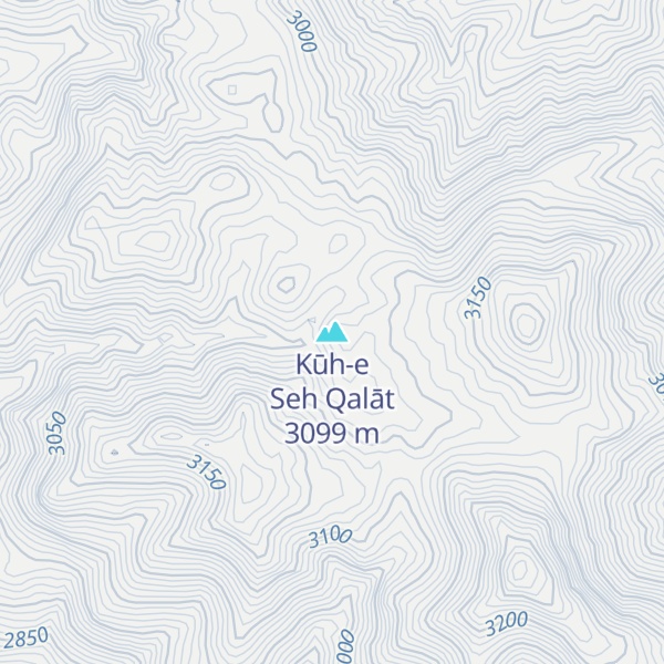Map of Kūh-e Seh Qalāt