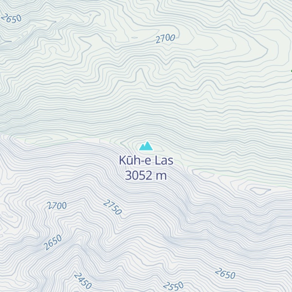 Map of Kūh-e Las