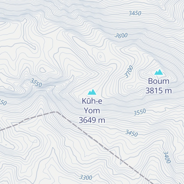 Map of Kūh-e Yom