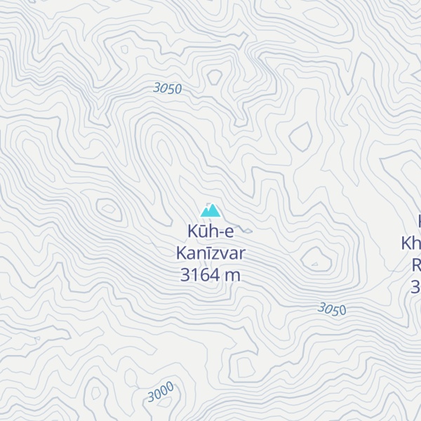 Map of Kūh-e Kanīzvar
