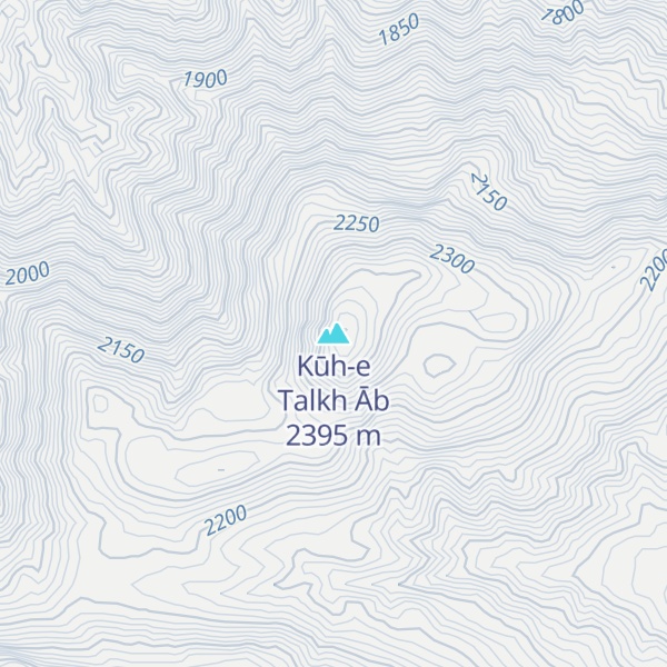 Map of Kūh-e Talkh Āb