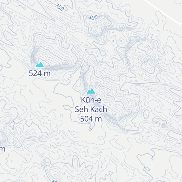 Map of Kūh-e Seh Kach