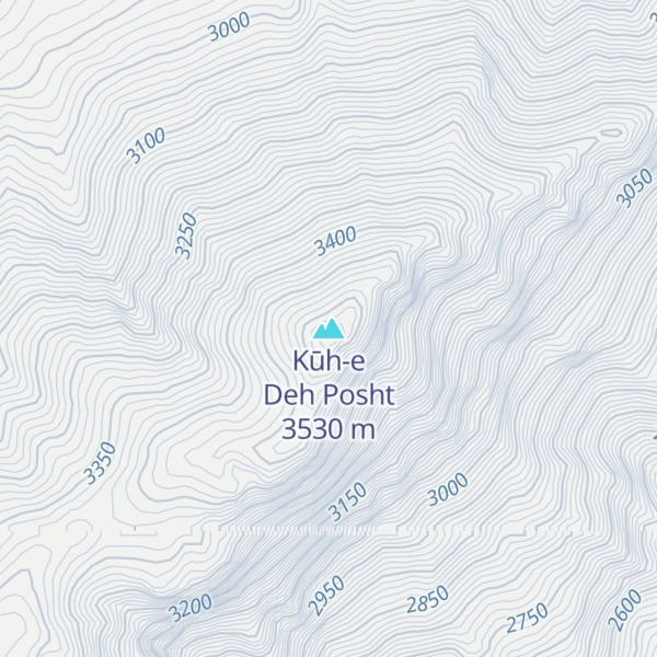 Map of Kūh-e Deh Posht