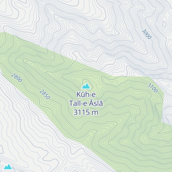 Map of Kūh-e Tall-e Āsīā