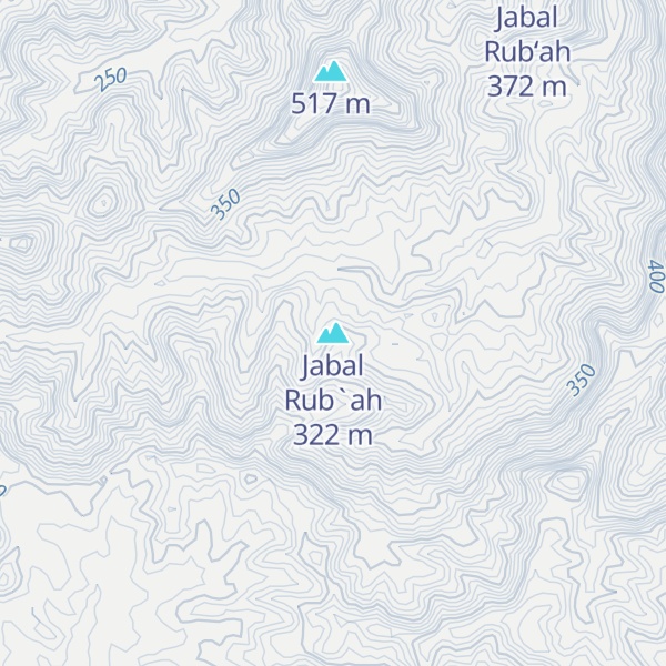 Map of Jabal Rub`ah