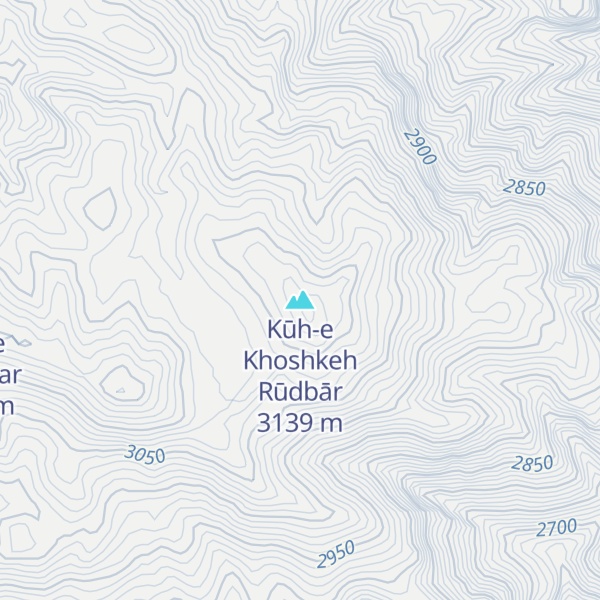 Map of Kūh-e Khoshkeh Rūdbār