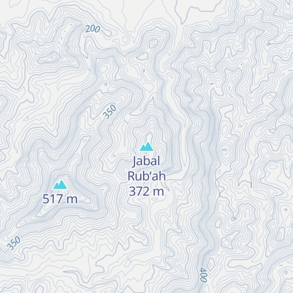 Map of Jabal Rub‘ah