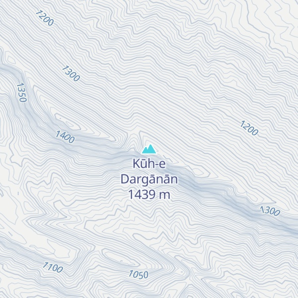 Map of Kūh-e Dargānān
