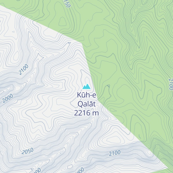 Map of Kūh-e Qalāt