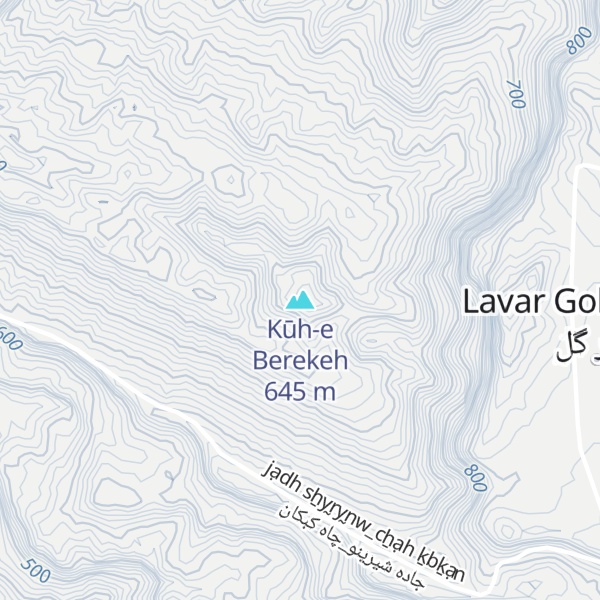 Map of Kūh-e Berekeh