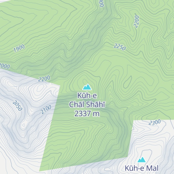 Map of Kūh-e Chāl Shāhī