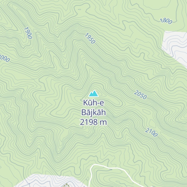 Map of Kūh-e Bājkāh
