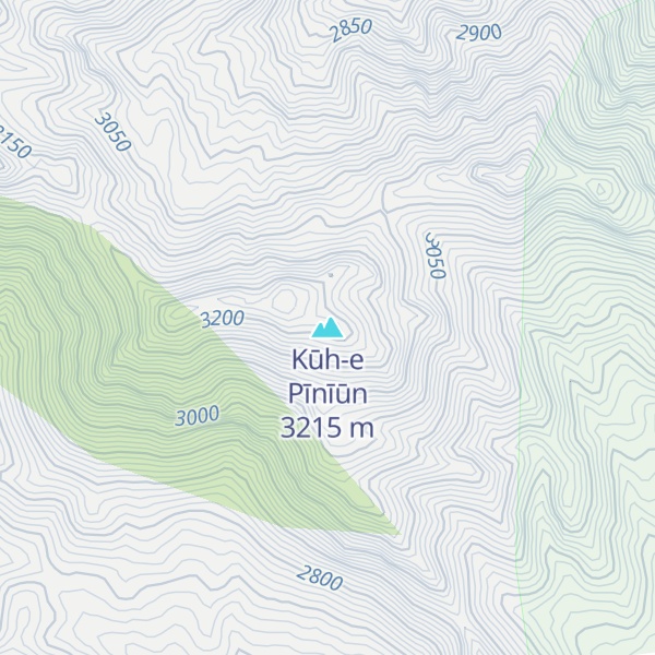 Map of Kūh-e Pīnīūn