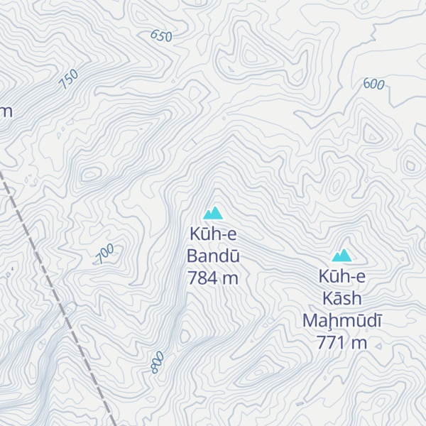 Map of Kūh-e Bandū