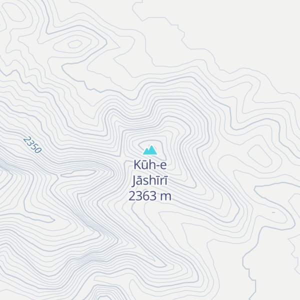 Map of Kūh-e Jāshīrī