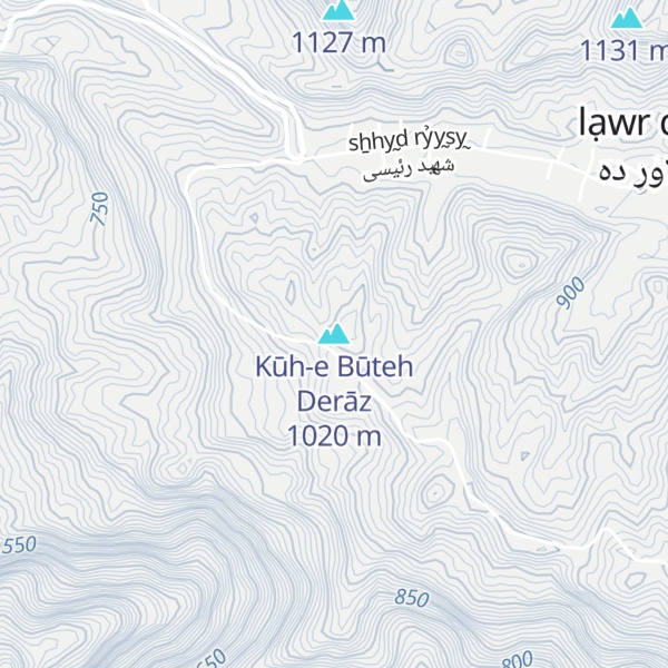 Map of Kūh-e Būteh Derāz