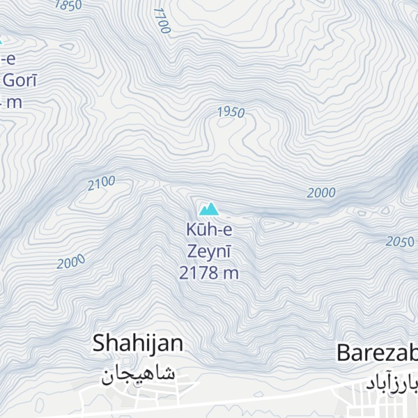 Map of Kūh-e Zeynī