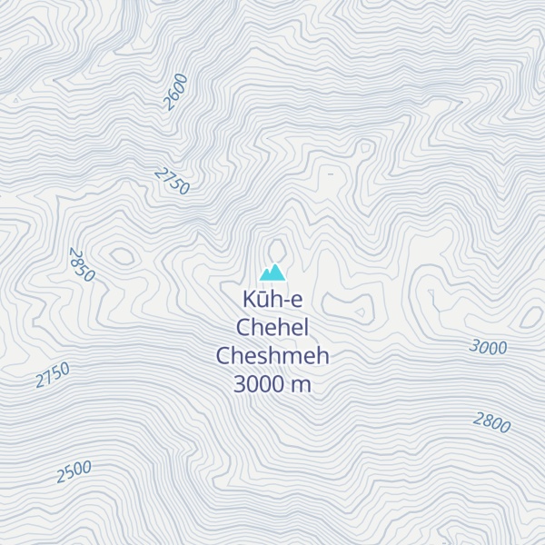Map of Kūh-e Chehel Cheshmeh