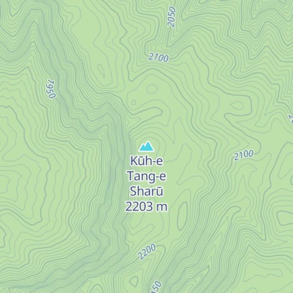 Map of Kūh-e Tang-e Sharū