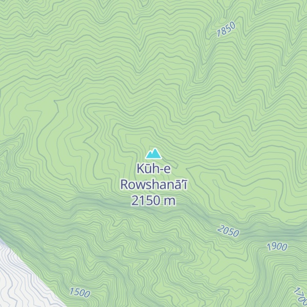 Map of Kūh-e Rowshanā’ī