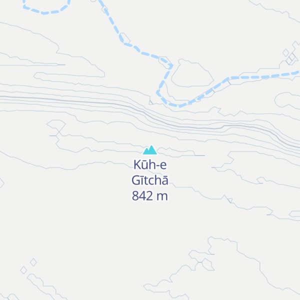 Map of Kūh-e Gītchā