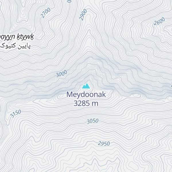 Map of Meydoonak