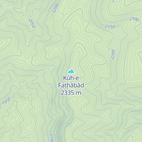 Map of Kūh-e Fatḩābād