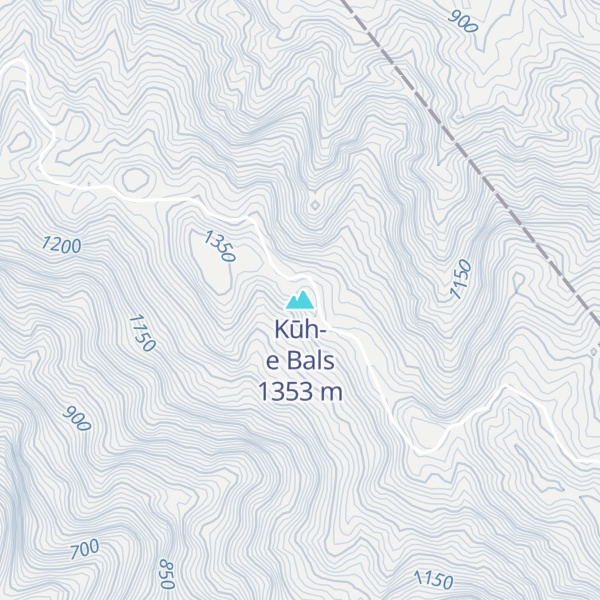Map of Kūh-e Bals