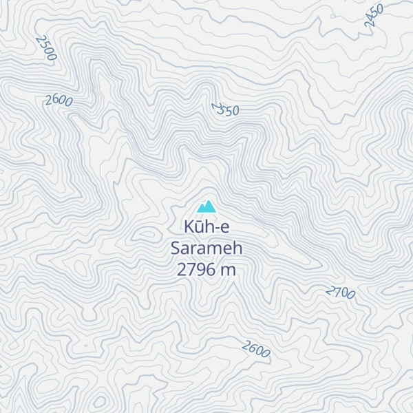 Map of Kūh-e Sarameh