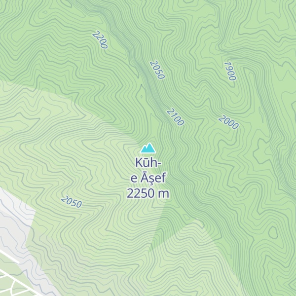 Map of Kūh-e Āşef