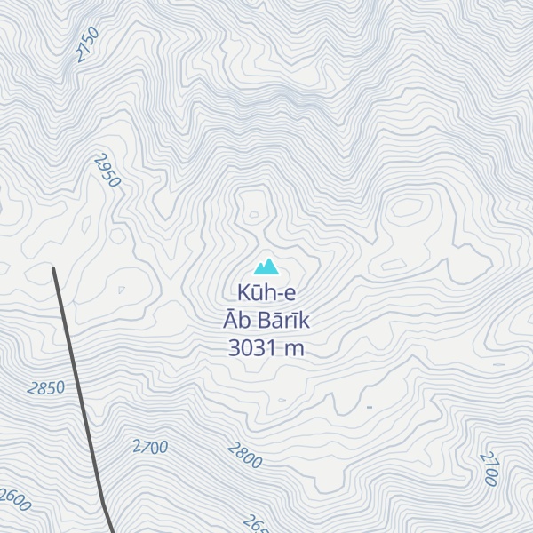 Map of Kūh-e Āb Bārīk