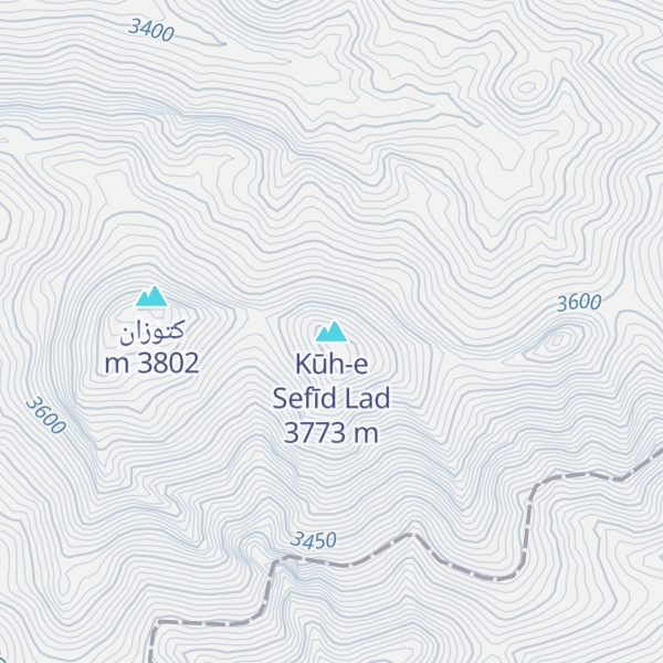 Map of Kūh-e Sefīd Lad