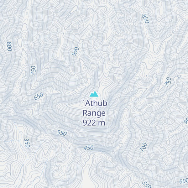Map of `Athub Range