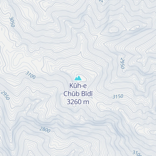 Map of Kūh-e Chūb Bīdī