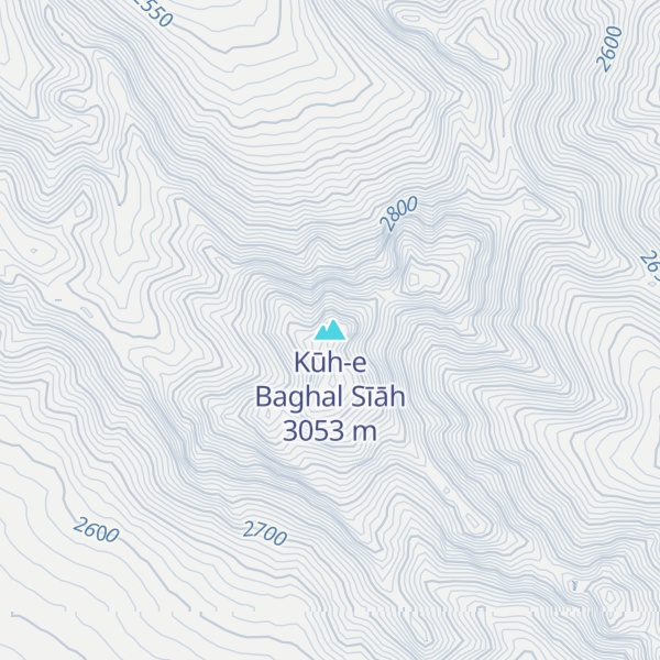 Map of Kūh-e Baghal Sīāh