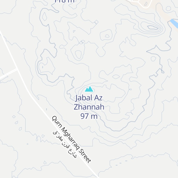 Map of Jabal Az Zhannah