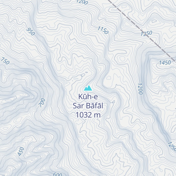 Map of Kūh-e Sar Bāfāl