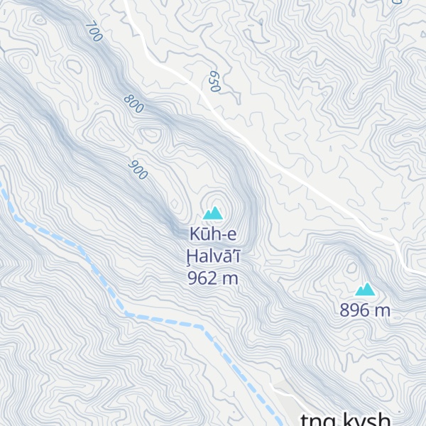 Map of Kūh-e Ḩalvā’ī