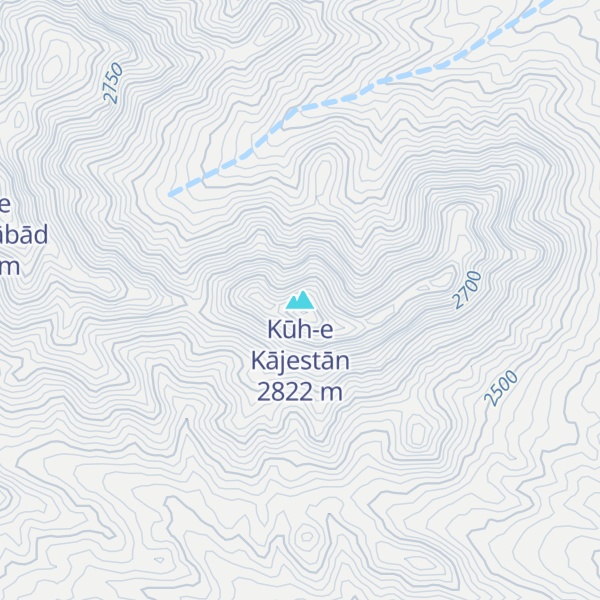 Map of Kūh-e Kājestān