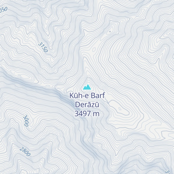 Map of Kūh-e Barf Derāzū