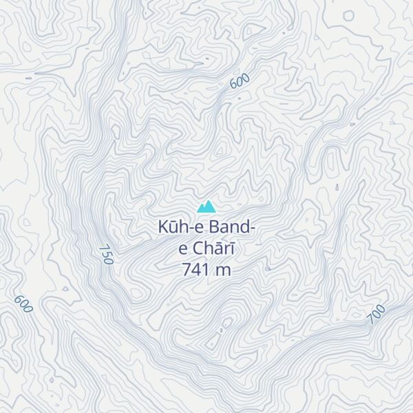 Map of Kūh-e Band-e Chārī