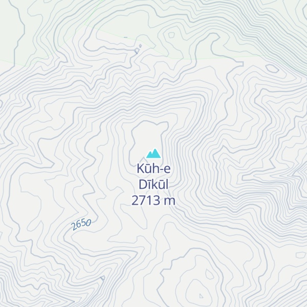 Map of Kūh-e Dīkūl