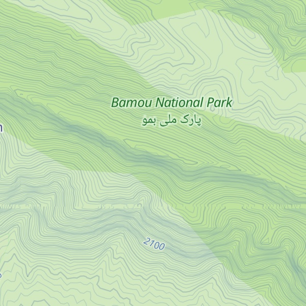 Map of Kuh-e Bamou