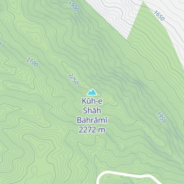 Map of Kūh-e Shāh Bahrāmī